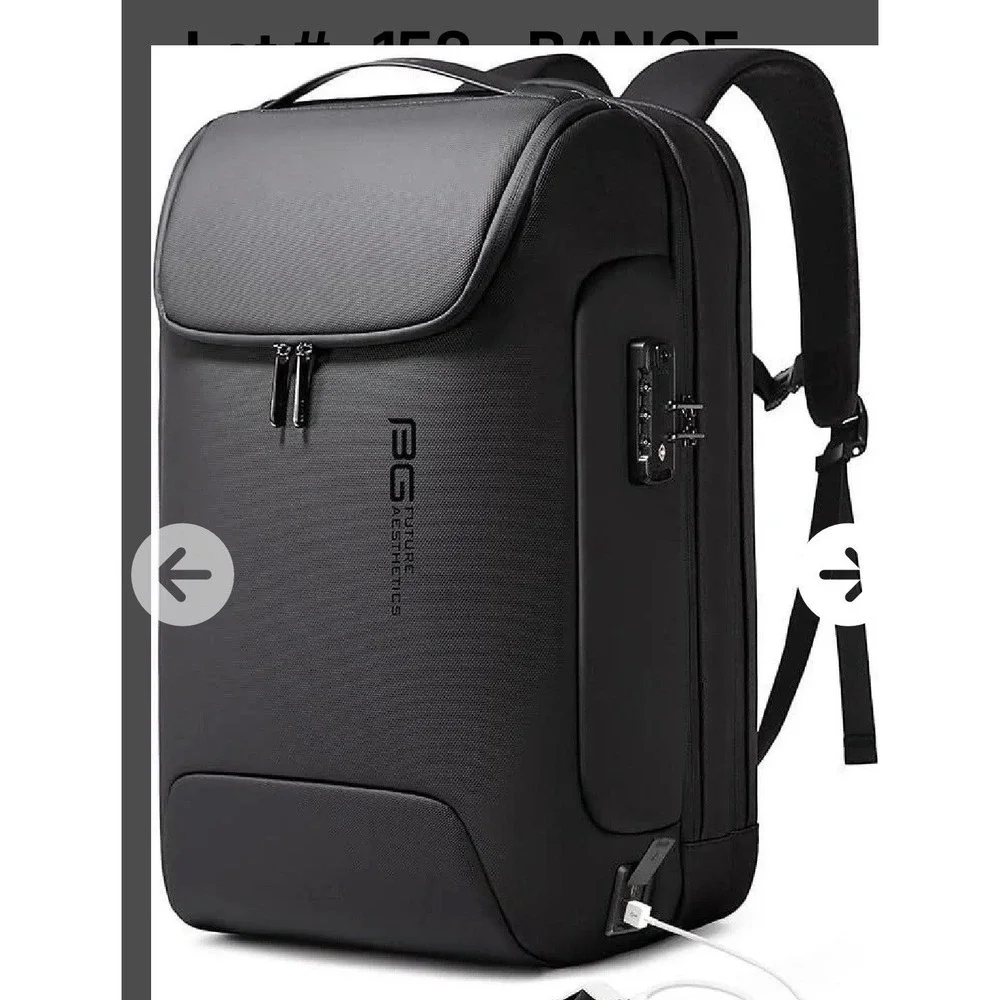 BANGE Anti-Theft Backpack, USB3.0 17.3